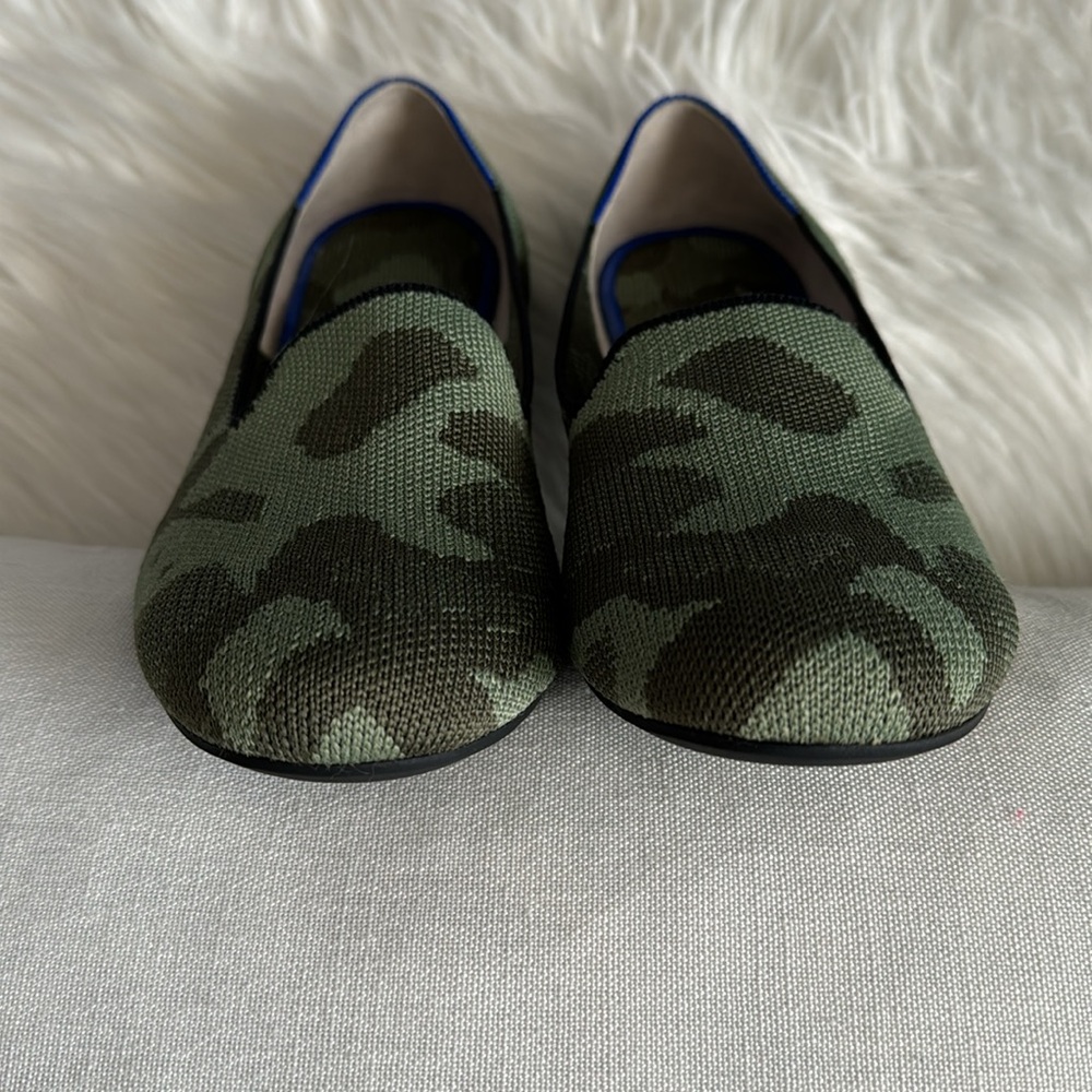 Rothy's Olive Green Camo Round Toe Loafers Size 8 - Picture 11 of 14